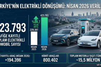 TÜİK resmi verilerine göre nisan ayında Türkiye'deki elektrikli otomobil sayısı artış oranı grafik analizi.