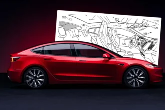 Tesla klima patenti kapsamındaki araç içi termal vakum sistemi illüstrasyonu.