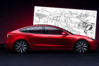 Tesla klima patenti kapsamındaki araç içi termal vakum sistemi illüstrasyonu.