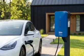 Valeo V2G şarj istasyonu Ineez AC modeli tanıtımı, Paris Drive to Zero etkinliği çift yönlü şarj teknolojisi.